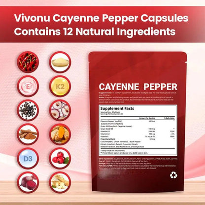 240Pcs Cayenne Pepper Health Capsules 12-In-1 Advanced Botanical Formula Softgel Supplements Promotes Healthy Digestion New
